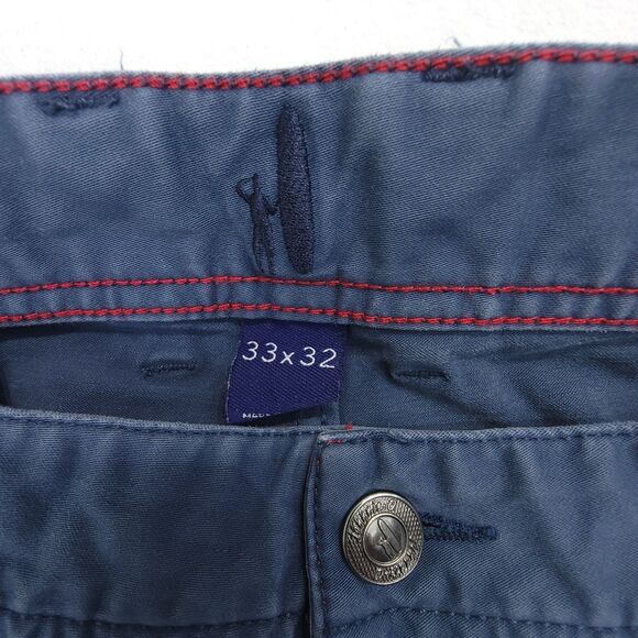 Johnnie-O Men’s 5-Pocket Chino Cotton Pants Blue Size 33x32 - Picture 3 of 9